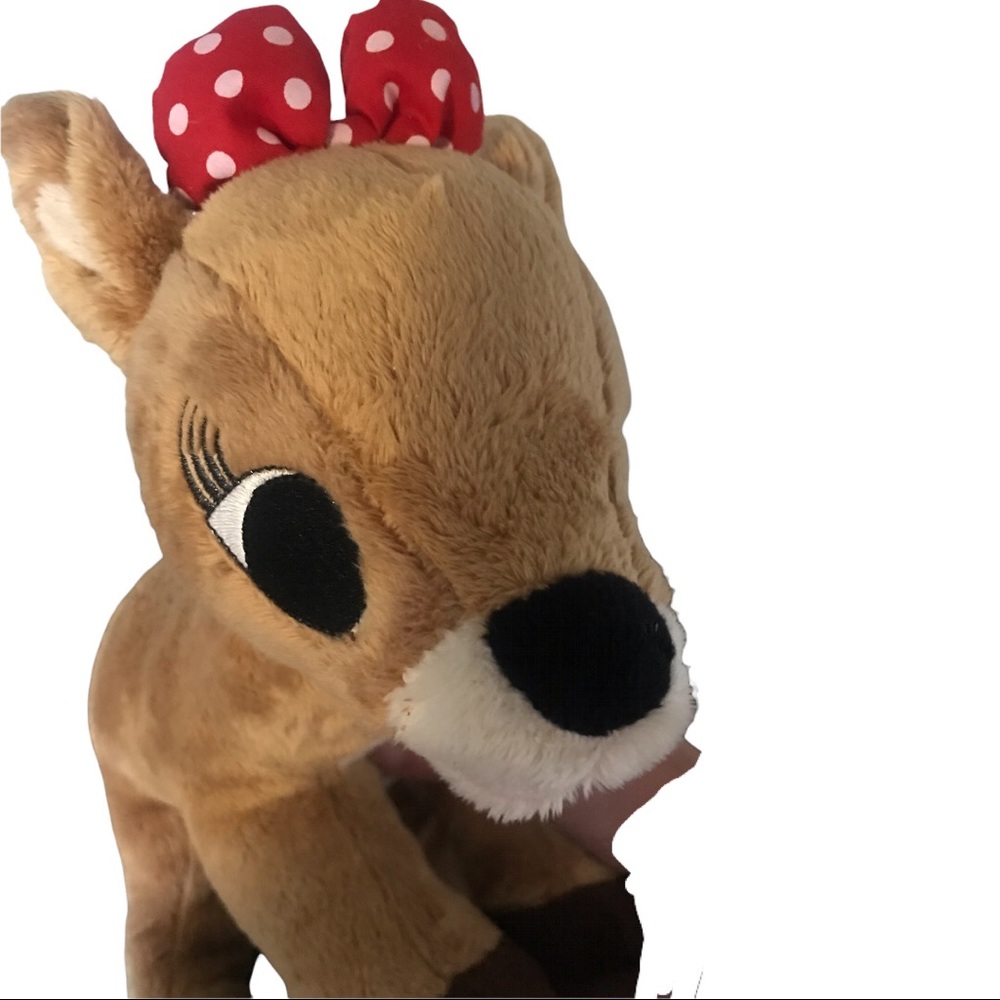 Plush Clarice with Red Polka Dot Bow - Rudolphs Girlfriend
